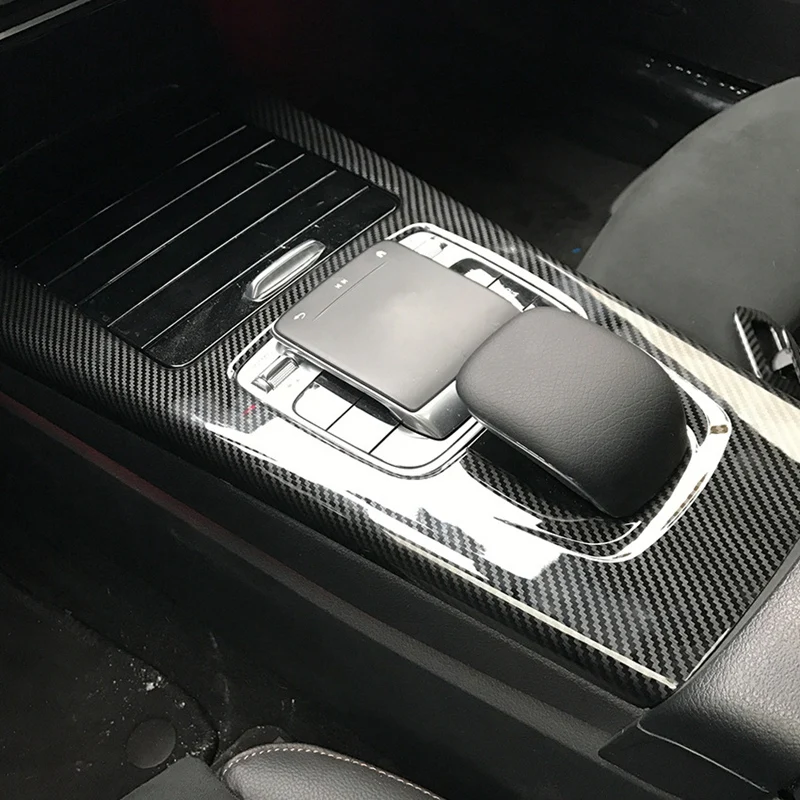 

Car Center Console Panel Protection Frame + Side Cover Trim for Mercedes W177 CLA C118 2019 2020