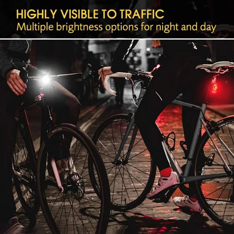 Комплект передних и задних светодиодных фонарей для велосипеда с зарядкой через