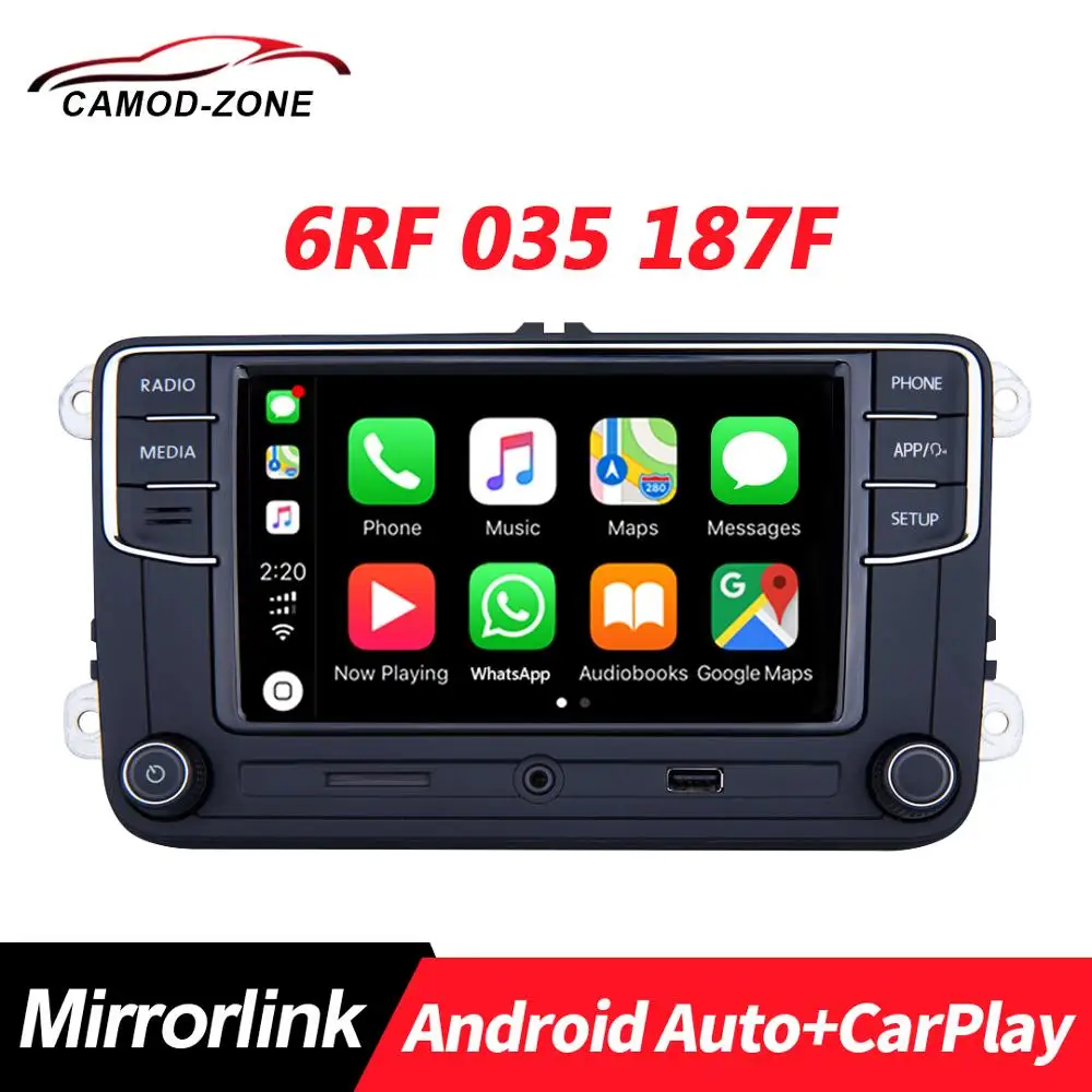 Android Auto Carplay RCD330 Plus RCD330G RCD340G RCD 330 For 6RF 035 187F VW Tiguan Golf 5 6 MK5 MK6 Passat Polo | Автомобили и