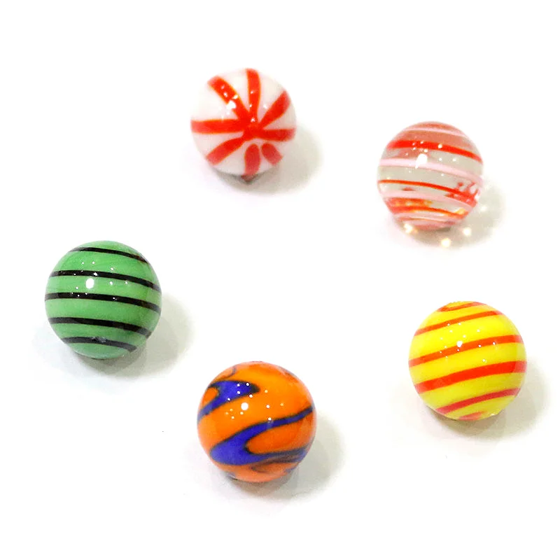 

5 шт. 16 мм Красочные разных Стиль Murano Стекло шарики мяч подвески с орнаментом для родителя Детские Бусы видео игры пинбол ПЭТ игрушки для дет...