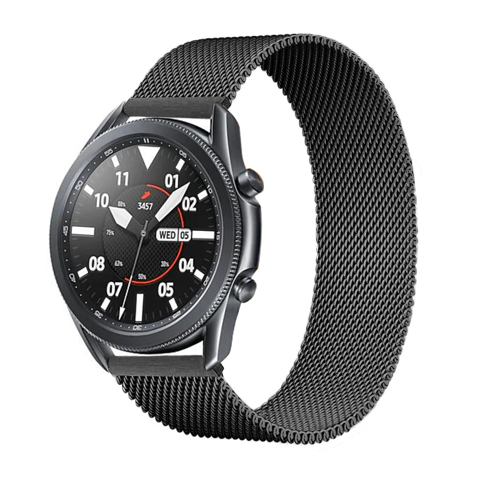 Магнитный ремешок для Samsung Galaxy watch 3 45 мм/Active 2/46 мм/42 мм Gear S3 Frontier браслет Huawei GT/2/2e/Pro