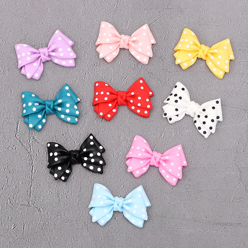 

Resin Decoration Crafts Flatback Cabochon Scrapbooking Embellishments DIY Bowknot Hair Hairpin Accessories