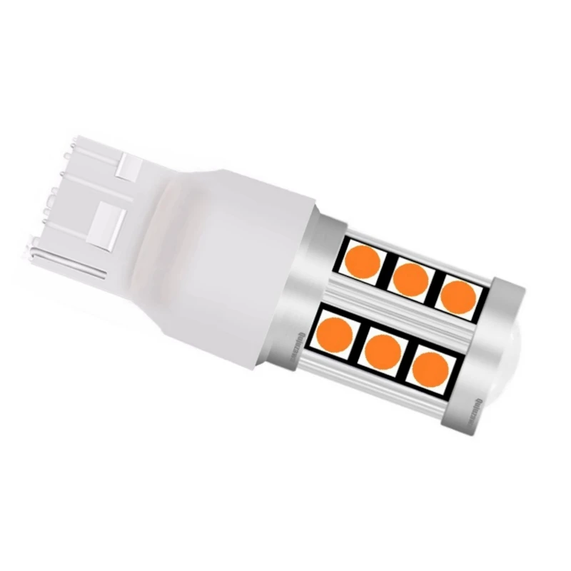 100 шт. Новинка T20 7440 W21W WY21W 3030 светодиодный задний фонарь для автомобиля тормозные