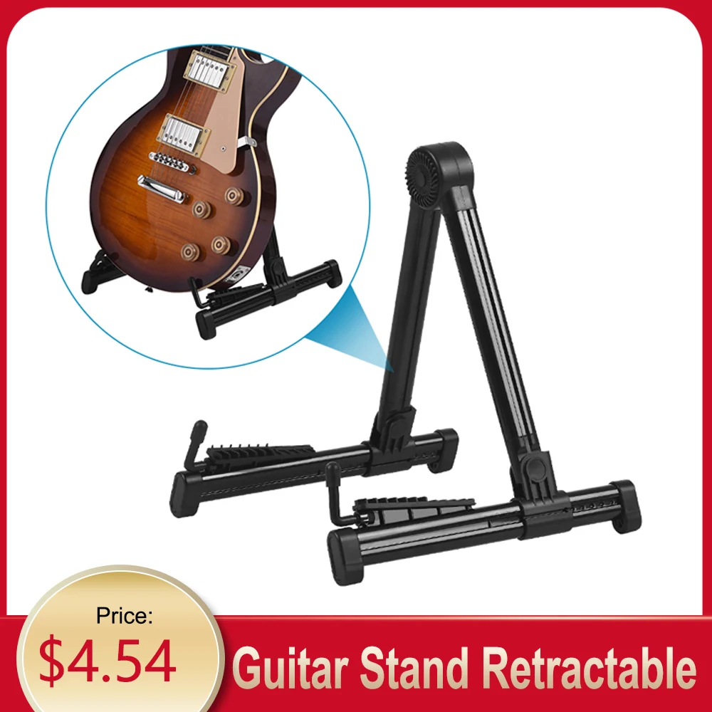 elektrische gitarre stand abs leichte stand versenkbare faltbare stand halter eine regal haus stehen gitarre zubehör free global shipping