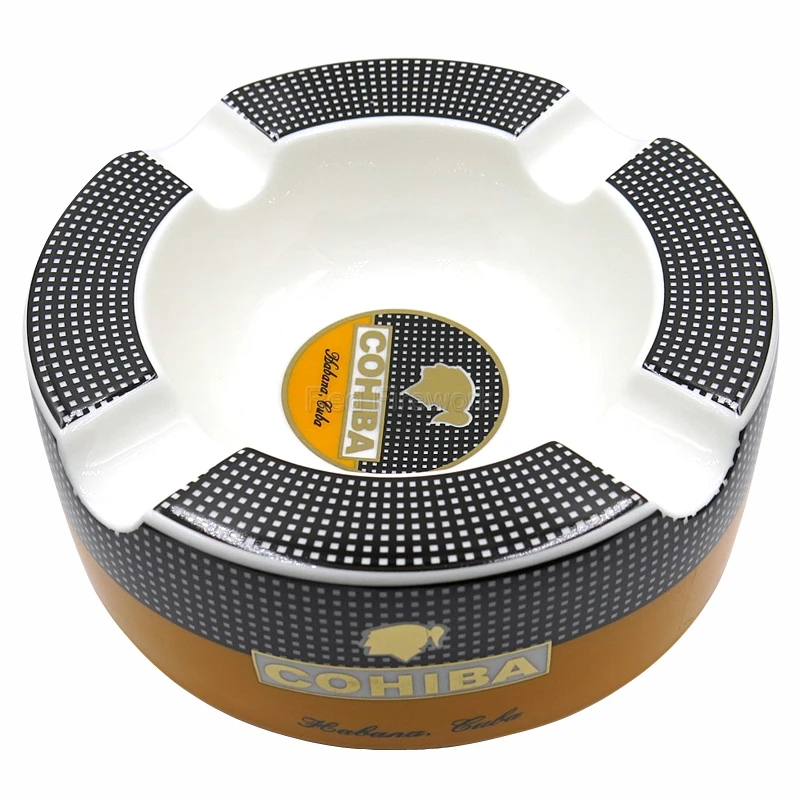Практичная сигара COHIBA керамическая пепельница для сигар подставка 4 отсеков
