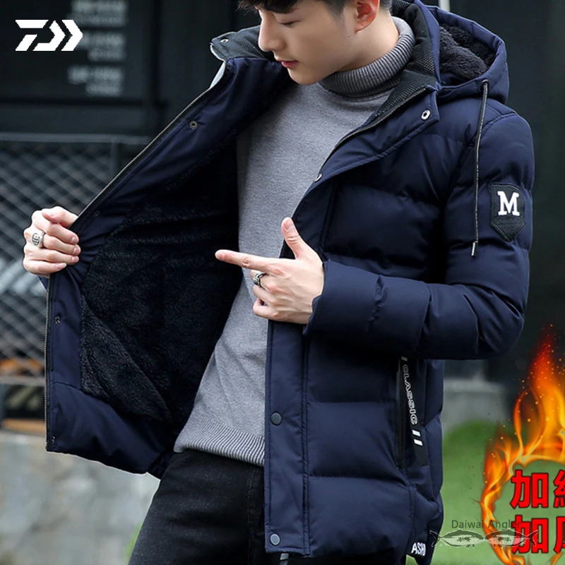 Куртка Daiwa Водонепроницаемая Толстая теплая уличная одежда для рыбалки Мужская