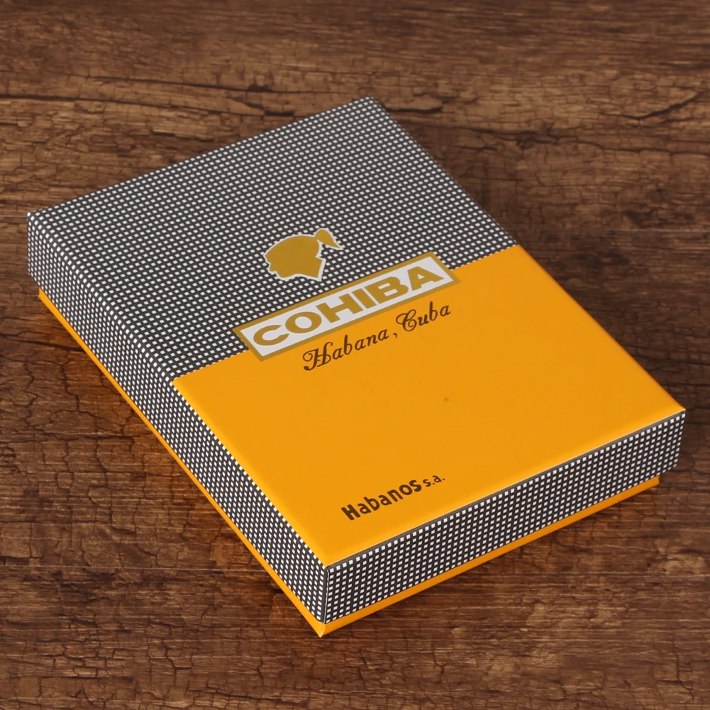 COHIBA сигары резак Зажигалка Набор 2 фонарь Карманный для сигар газовые струйные