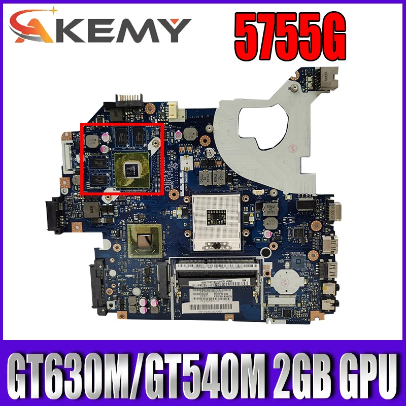 5WE0 LA 6901P материнская плата для Acer 5750 5750G 5755 5755G ноутбука HM65 GT630M/GT540M 2 Гб GPU
