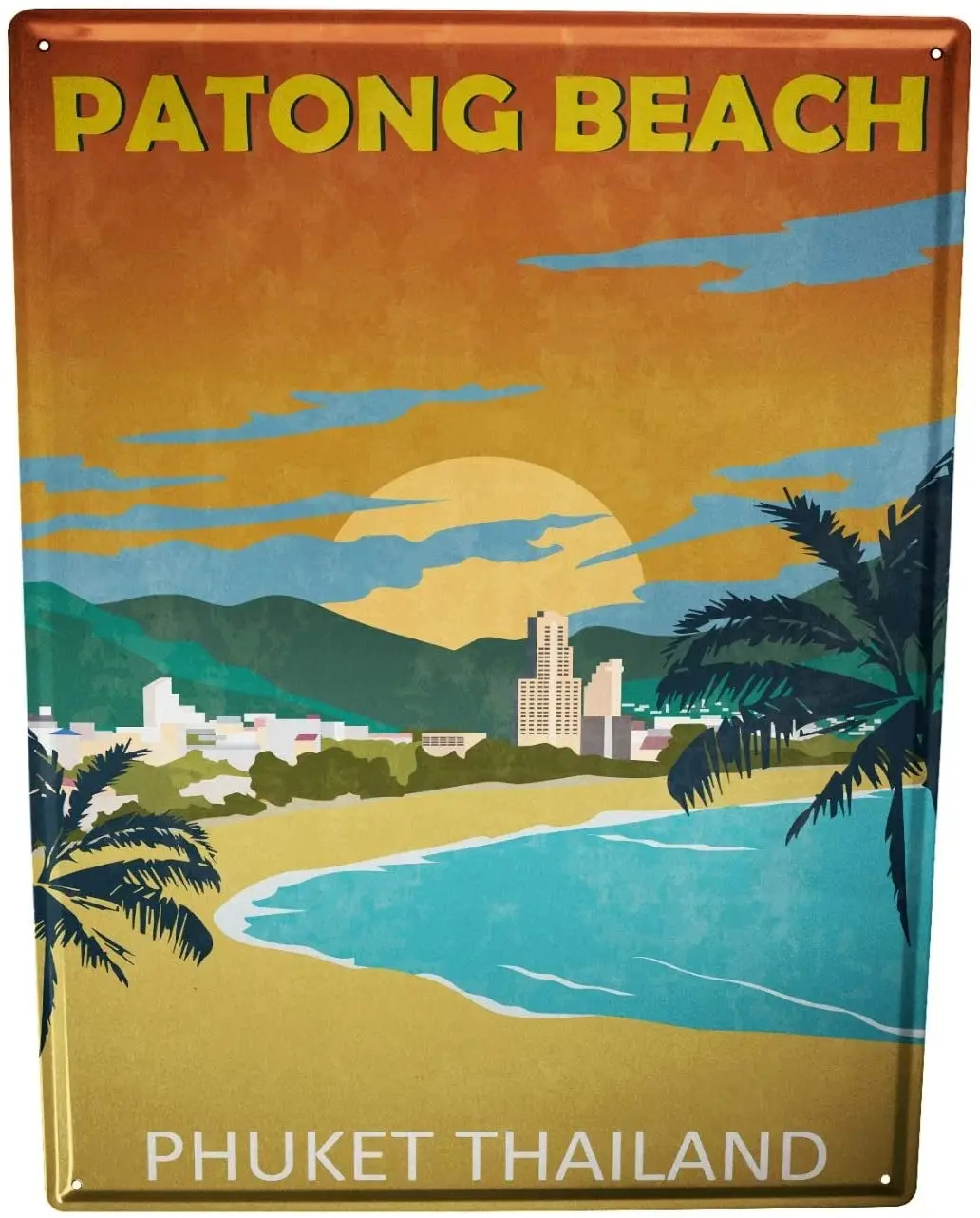 С 2004 года оловянный щит World Trip Patong Beach Таиланд|Таблички и знаки| |