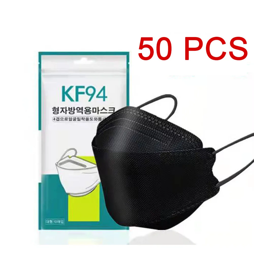 

50/10pcs Kpop Fish Mask Masque lavable Facemask Prevent anti-flu Masks Protective Mascarillas Halloween Cosplay