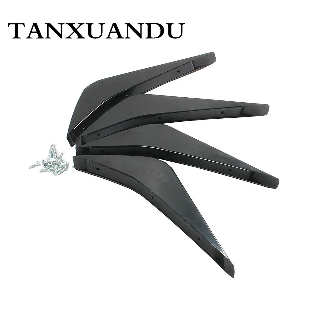 4 шт./компл./набор грунтовка ABS задний бампер нижний воздушный диффузор плавник