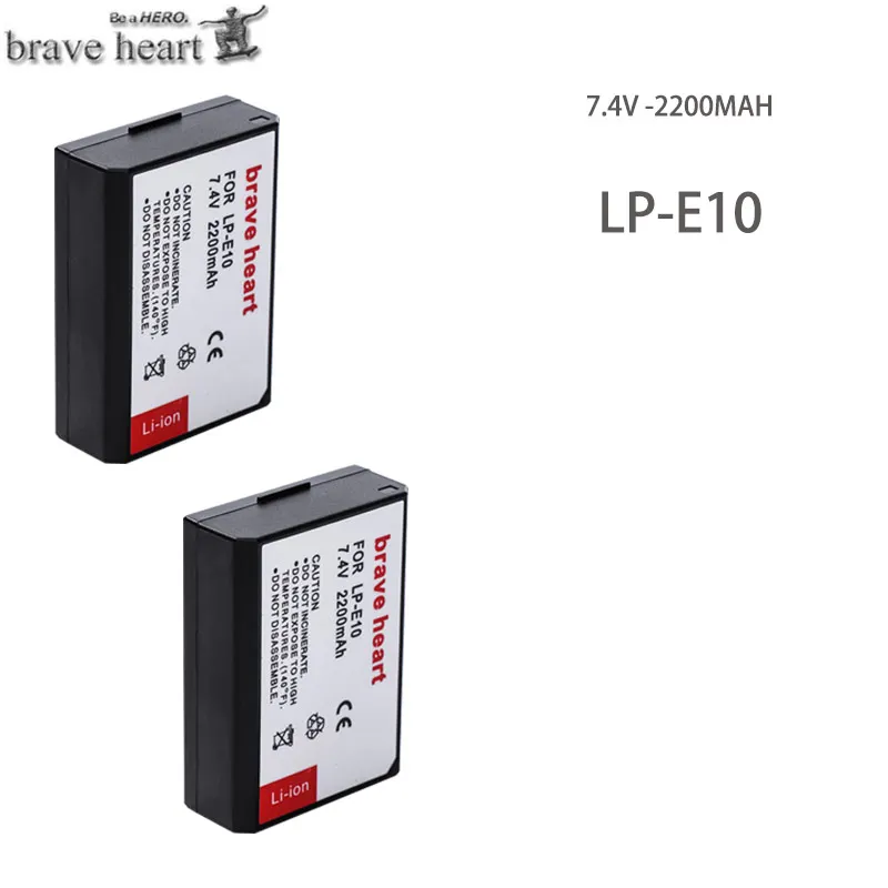 2battery 2xbatterie LP-E10 LPE10 LP E10 Камера Батарея акумуляторная батарея+ ЖК-дисплей Dual USB Зарядное устройство для Canon 1100D 1200D 1300D Rebel T3 T5 поцелуй X50 X70 - Цвет: 2battery