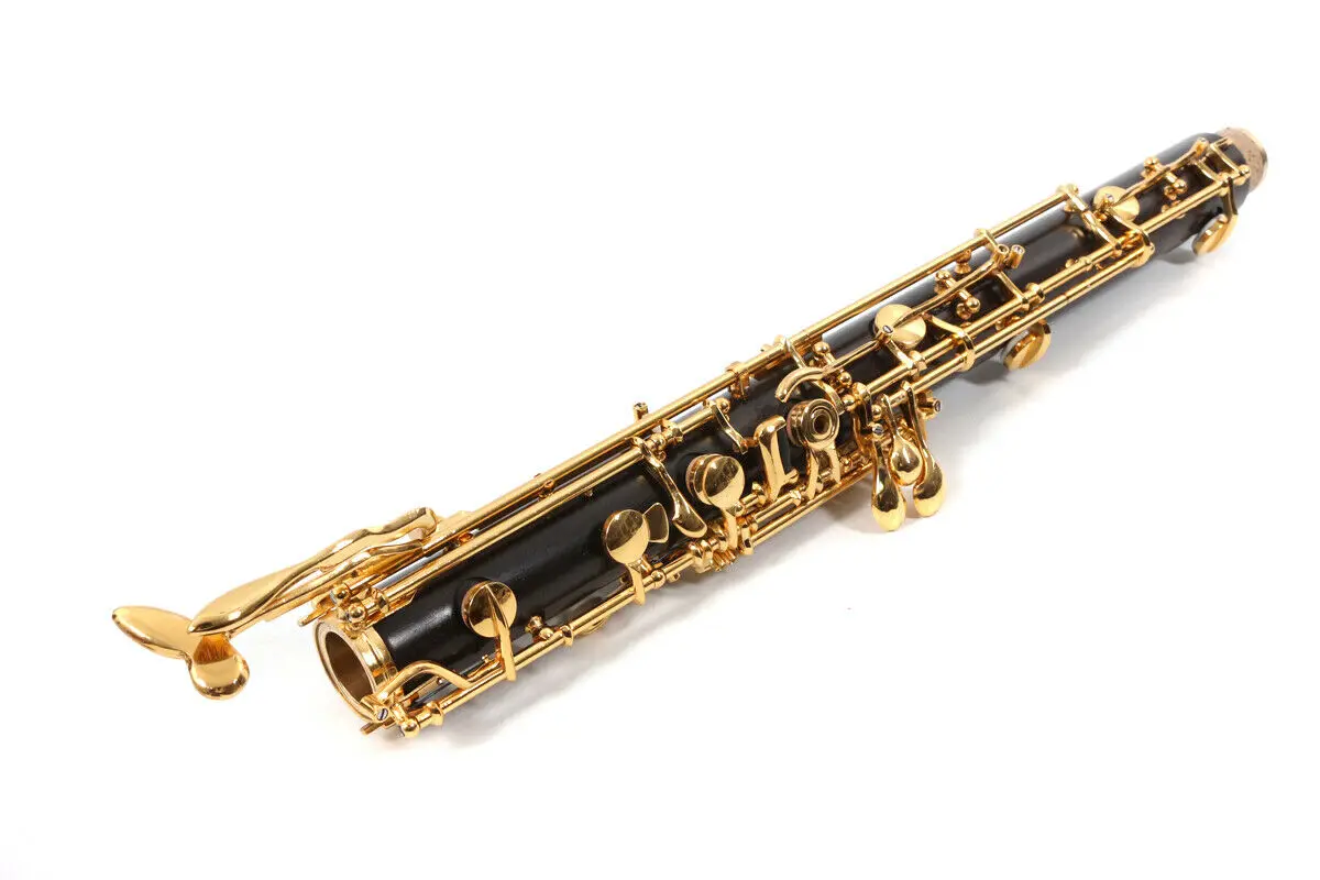 Деревянный английский рожок Профессиональный черное дерево англичанин oboe позолоченный