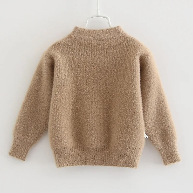 Весна Осень 2020 Детский свитер однотонный синий пуловер унисекс для мальчиков От 1