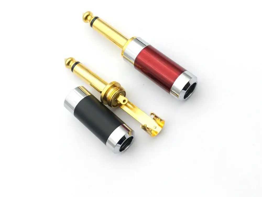 20 шт. моно-разъём с медным позолоченным штекером 6 35 мм (1/4 дюйма) | Обустройство