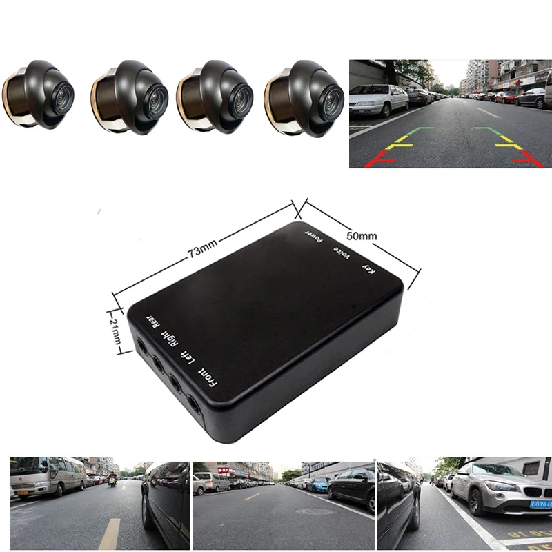 4 канальный видеопереключатель для автомобильного изображения комбайнер