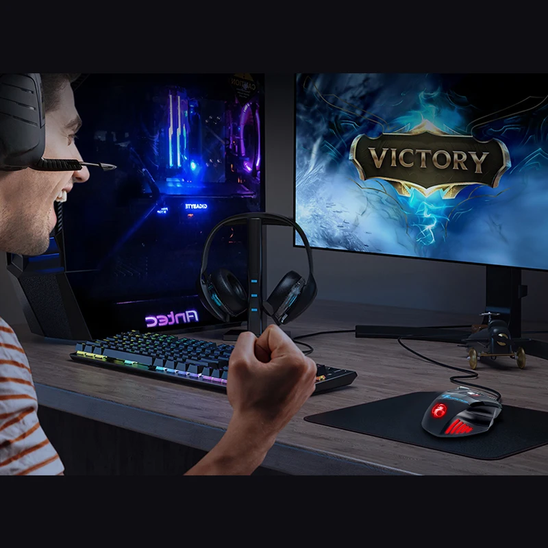 

Computer Mouse Gamer Ergonomic Gaming Mouse USB Wired Game Mause 5500 DPI Silent Mice With LED Backlight 7 Button For PC Laptop