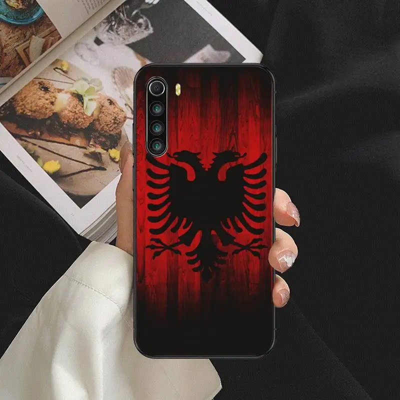 

Albania Flag Eagle Phone Case For Xiaomi mi6 5x 8 a1 2 9se 8lite 3s Cover Fundas Coque