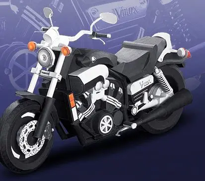 Модель из бумаги для мотоцикла Yamaha/YAMAHA Vmax | Игрушки и хобби