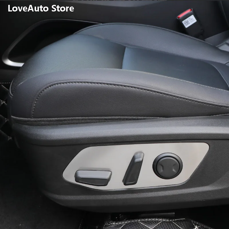 

Car Seat Adjustment Sequin Switch Decorative Frame Ring Carbon Fiber Interior Protection Cover for Hyundai Tucson NX4 2021 2022