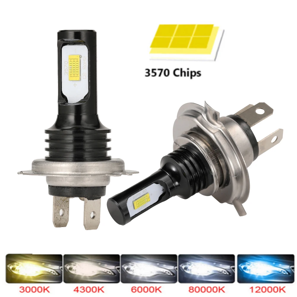 

2Pcs 20000LM H7 H4 4500K 6000K 8000K 3000K HB3 HB4 9005 9006 H3 H1 H8 H11 H9 Turbo Led Car Headlight CSP CHIP Fog Light Bulbs