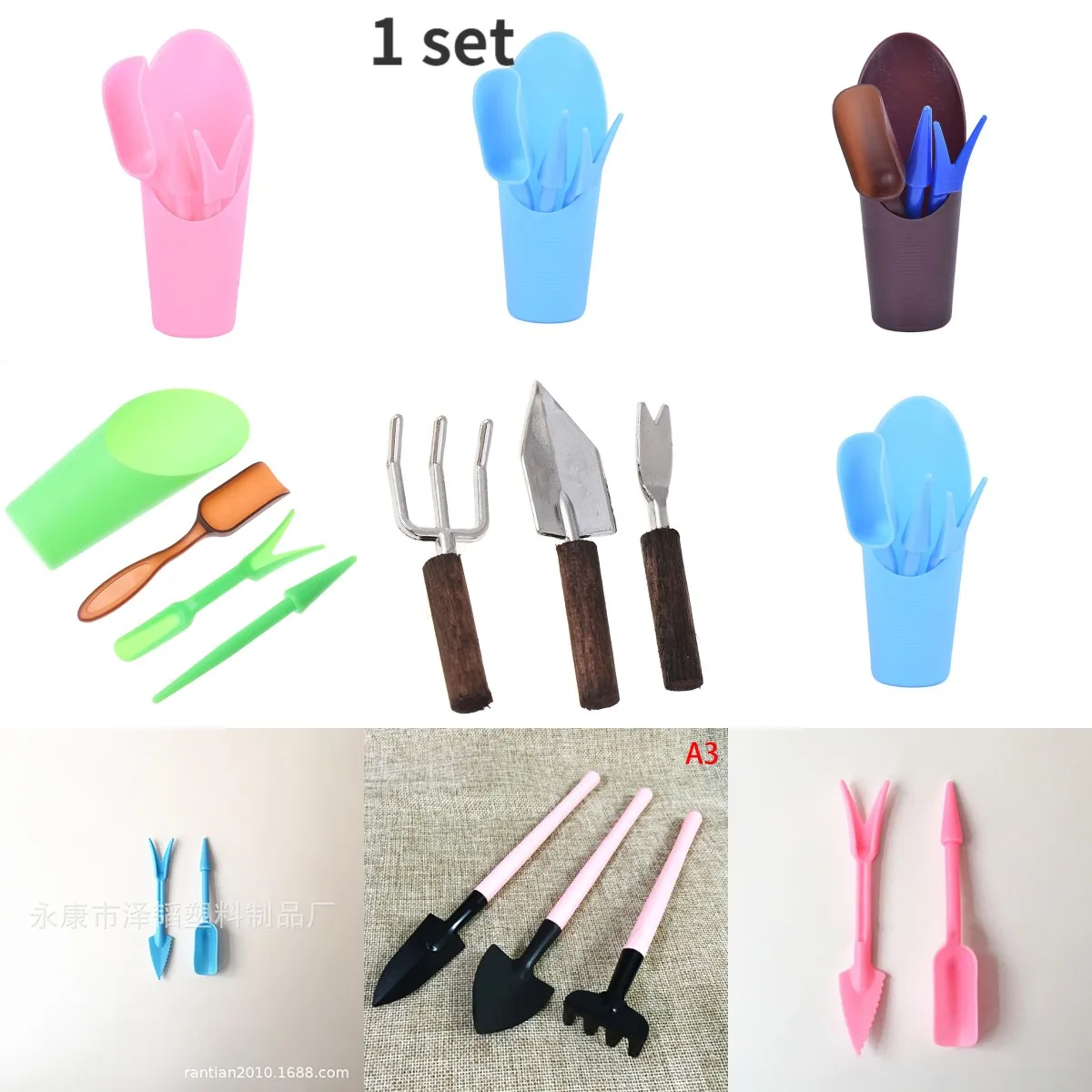 

1Set Garden Planter Kits DIY Accessories Sowing Succulents Transplant Seedlings Planted Tools Bonsai Fertilizer Drilling Device