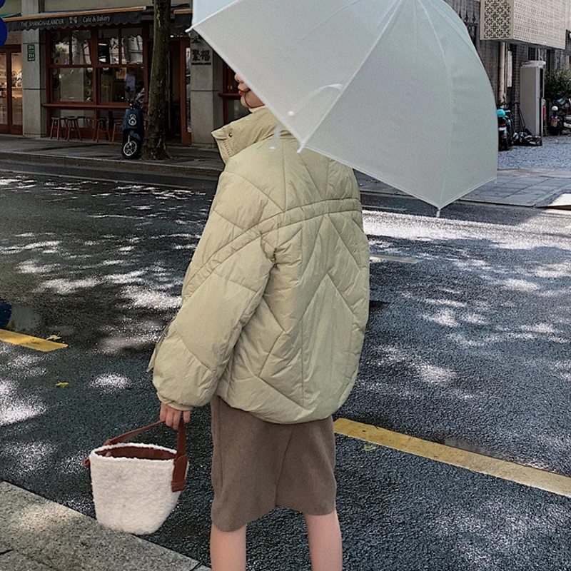 

Fashion Glossy Winter Coat Women 2020 New Korean Style Solid Parkas Clothes Oversize Puffer Bubble Jacket Coats Female Outwear