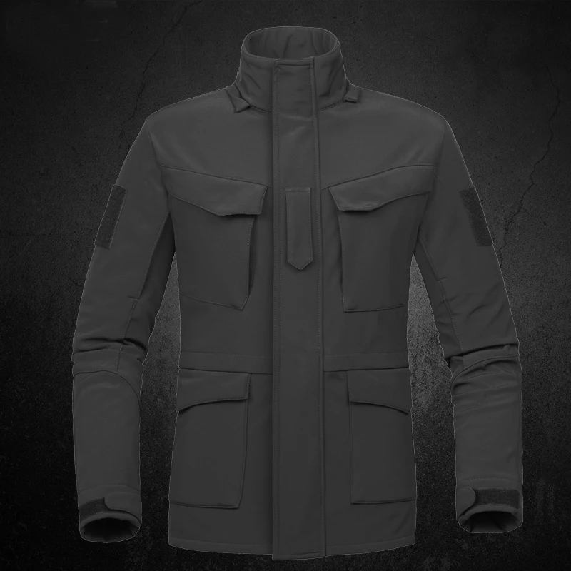 Утепленная водонепроницаемая ветрозащитная тактическая куртка M65 уличная для