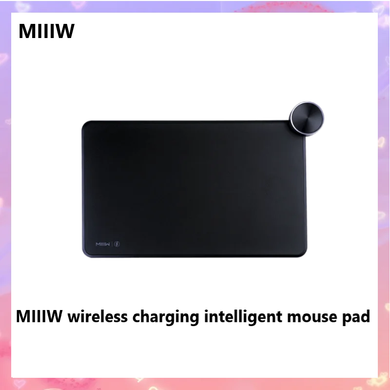 

Умный коврик для мыши MIIIW с поддержкой беспроводной зарядки Qi для смартфона, игровой коврик для мыши 420 мм x 260 мм