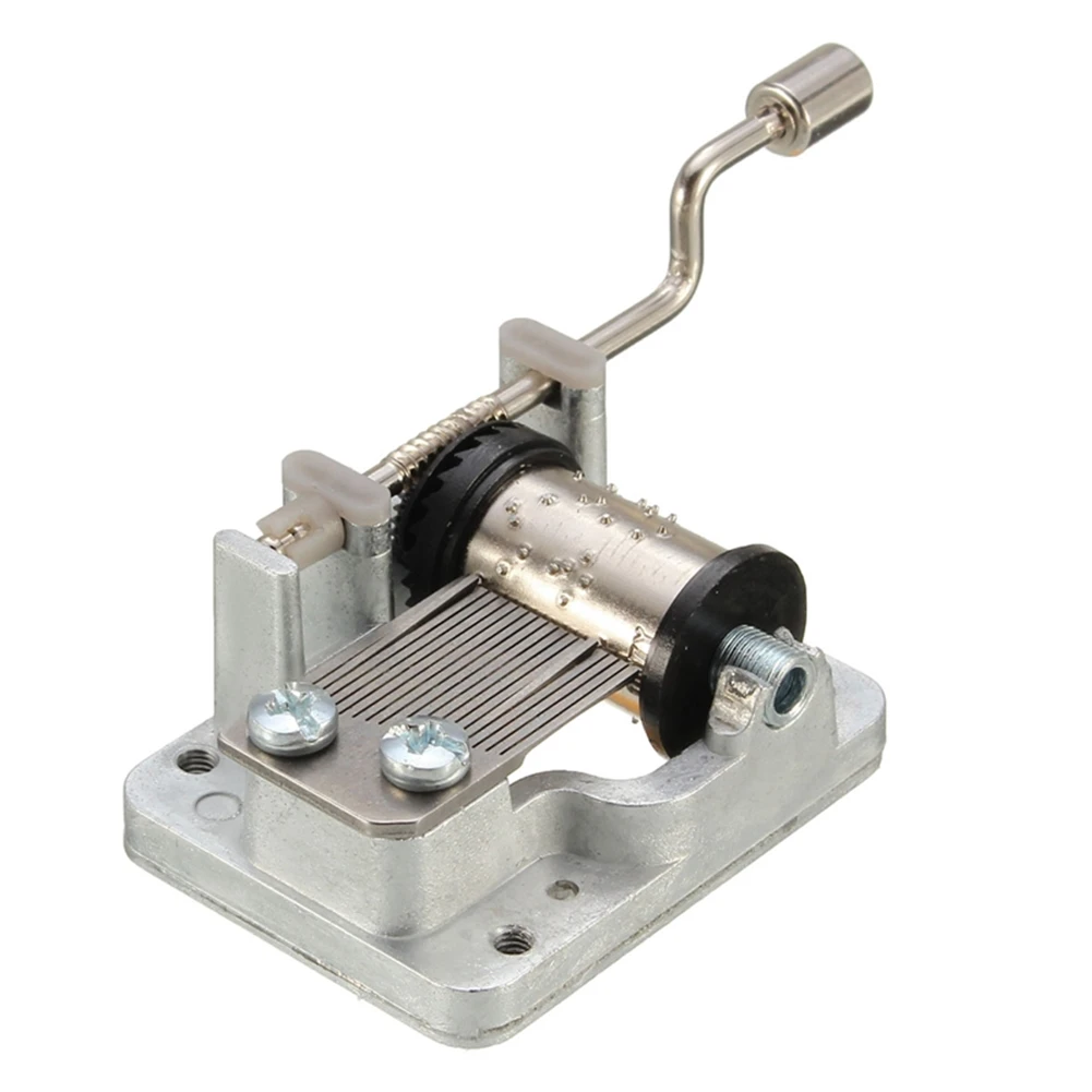 Hand Cranking Music Movement Transparent Diy Music Box For Christmas Gift Festival Christmas A Variety Of Music
