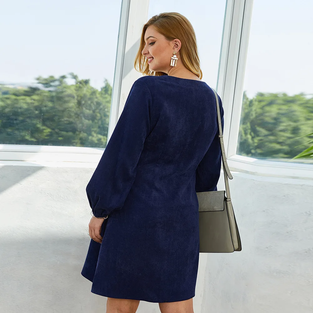 WHZHM с v образным вырезом буффами на рукавах вечерние платья для женщин пуговицы