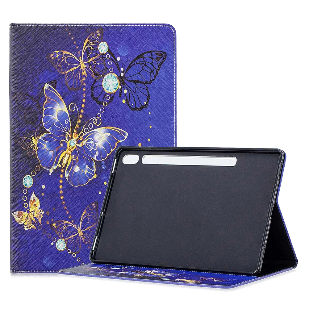 

Auto Smart Tablet Case for Kindle Fire HD 10 2017 2019 Anti-shock Dust-proof PU Leather Printed Shell Cover for E-book Kindle