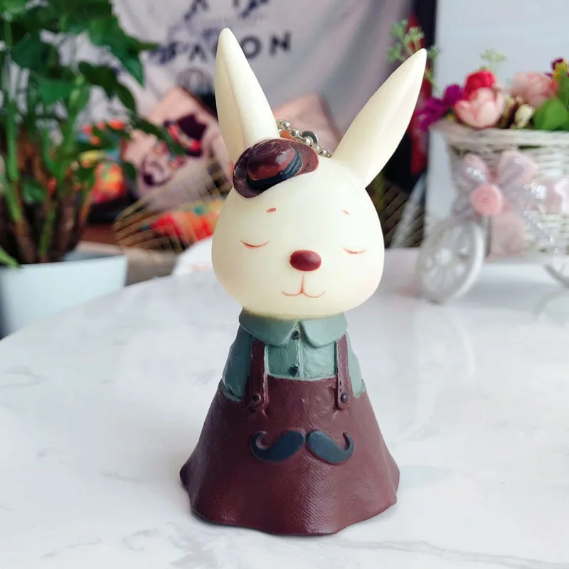 2020 прекрасная мягкая сад брелок для ключей кролик мультфильм животных Брелоки в