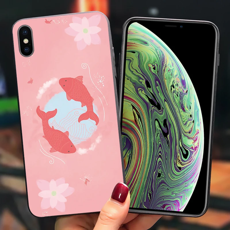Японский чехол для телефона с краном huawei P30 P20 Lite Pro mate 30 20 мягкая задняя крышка honor 8