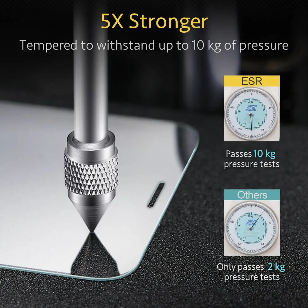 ESR Screen Protector for iPhone 11 Pro X XS XR XS Max 5X Stronger Tempered Glass Protector Cover for iPhone SE 2020 11 Pro Max