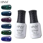 HNM Хамелеон звёздный Гель-лак блеск 8 мл нужен черный белый цвет отмачиваемый УФ лак для Ногтей Стойкий Базовый Топ