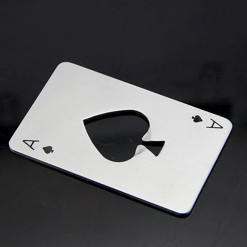 Горячая продажа игральные карты Ace of Spades Poker Bar инструмент Сода нержавеющая кража