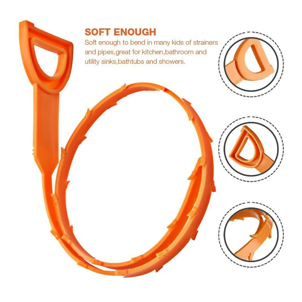 

3pcs Drain Hair Drain Clog Remover Quick and Painless Slow Drain Relief for Drain Cleaning (2pcs Yellow + 1pcs Drain Relief Tool