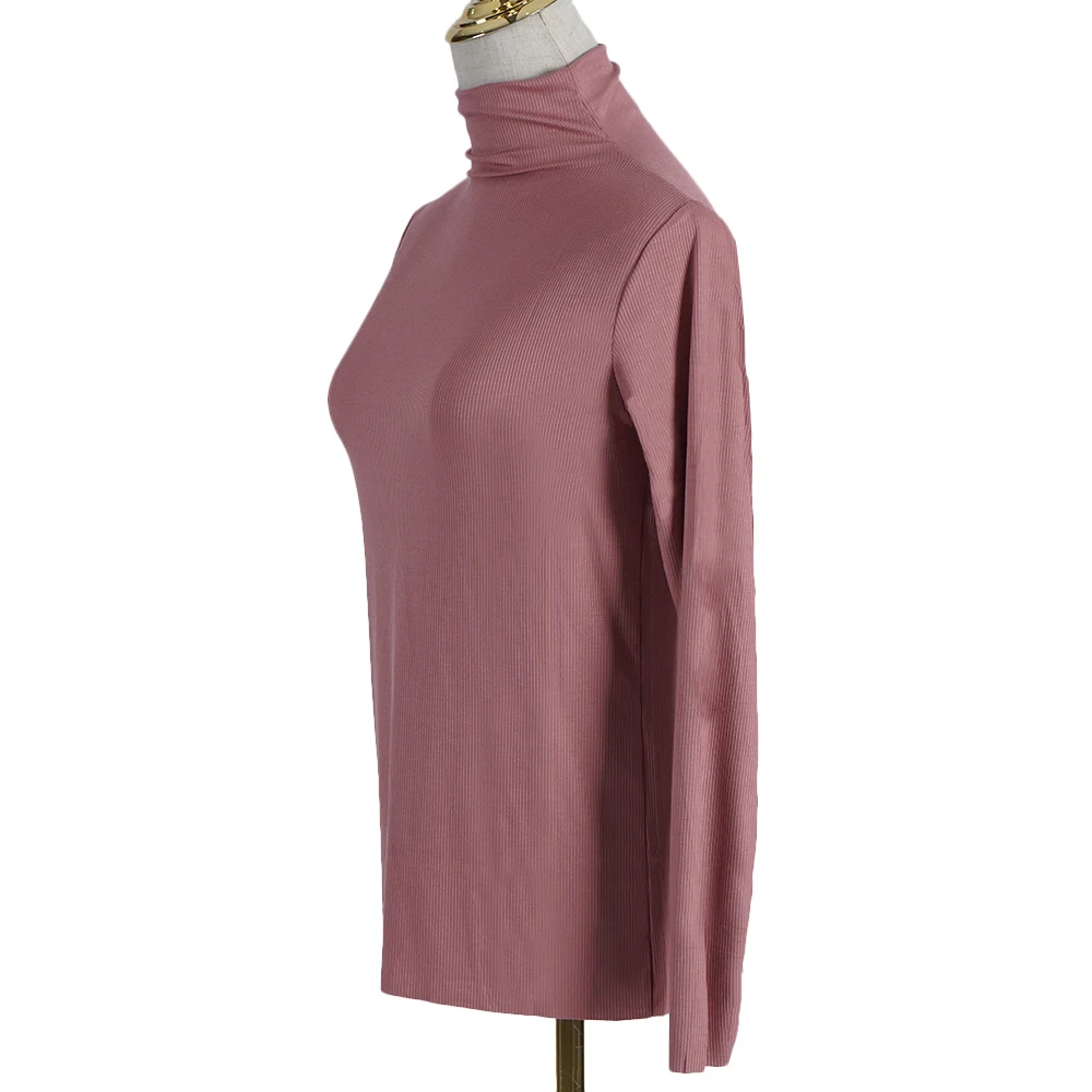 Модная мусульманская женская рубашка с длинным рукавом и высоким воротником