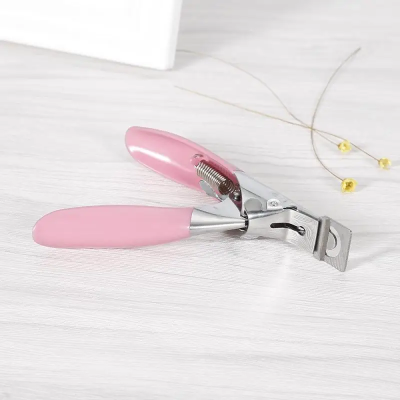 1pcs Nail Art Edge Cutter Professional Acrylic False Clipper Tips Special Type U Manicure Pedicure PINK Nipper Tools TSLM1 | Красота и