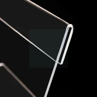 acrylic l shaped transparent desk card clear plastic paper sign label l2j3 display price acrylic display tag holders frame x1r6