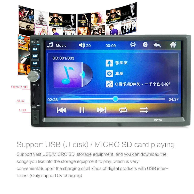 Центральный Multimidia 2 Din Touch 7 &quotBluetooth Радио Mp3 Mp5 музыкальный видео плеер