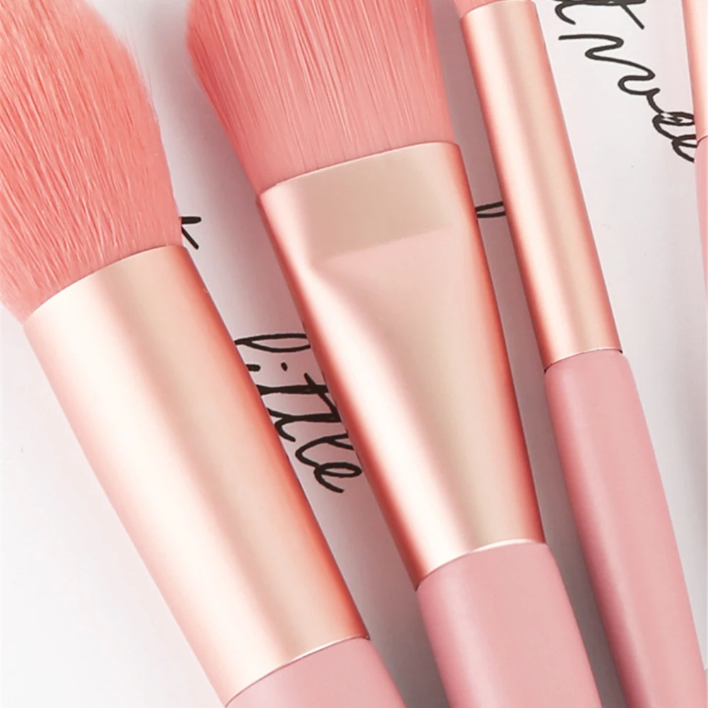 8Pcs/Set Pink Makeup Brushes Set Eye Shadow Eyeliner Eyebrow Blush Power Facial Blending Brush Face BrushesCosmetic Tools | Красота и