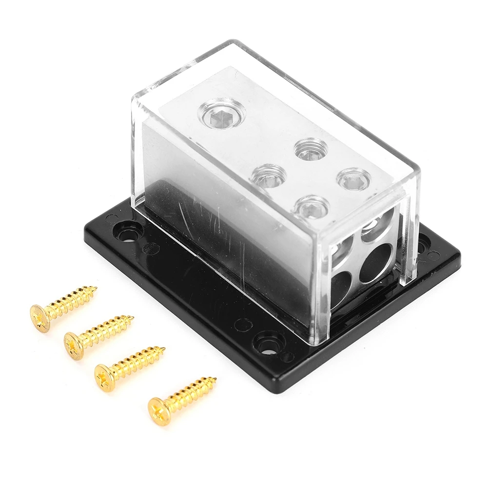 

Power Supply Distribution 1x0GA in + 4x4GA out Block Splitter for Car Audio