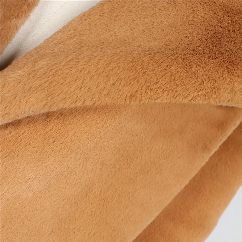 

Artificial Rabbit Long Lamb Plush Faux Fur Female Coat Womens Winter Jackets Slimming Jacket Women Woman Long Winter Fur Coat