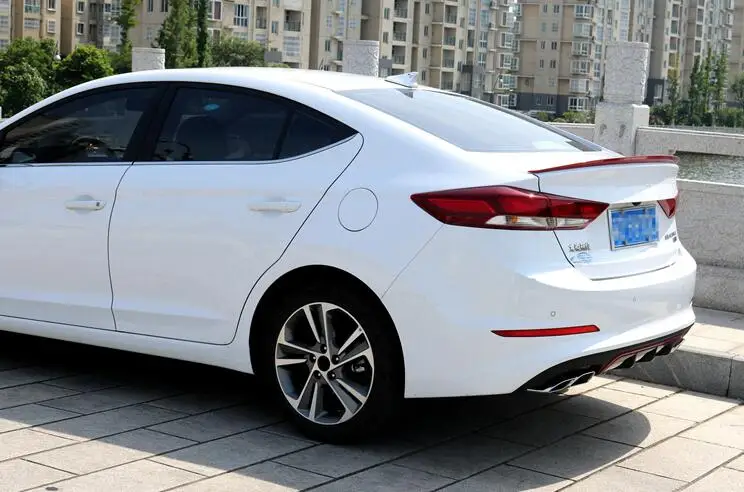 Задний спойлер для Elantra защитные бамперы из АБС-пластика 17 предметов | Автомобили