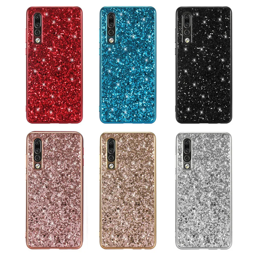 Lovebay чистый цветной Блестящий Шикарный чехол для телефона для huawei P20 Pro Lite P30 Pro mate 20X Honor 20 Lite Nova 4 TPU задняя крышка