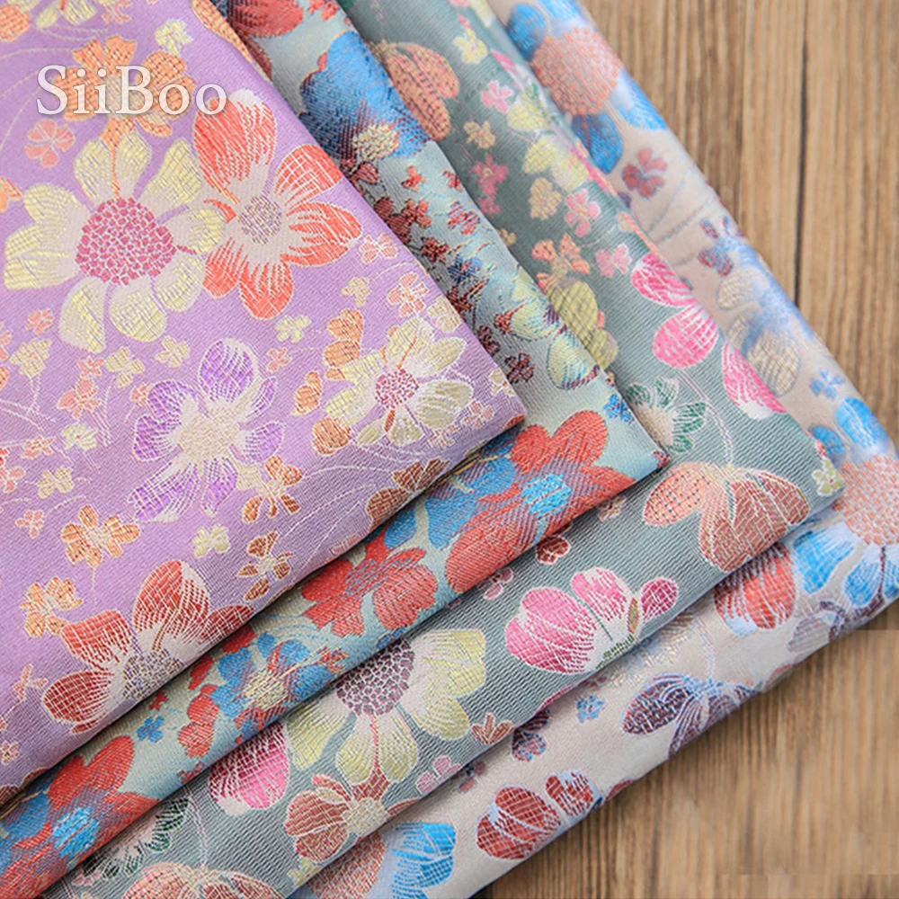 Китайская дешевая фабрика изящная жаккардовая ткань с цветами для платья пальто