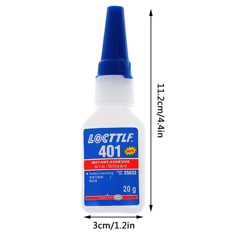 

401 Rapid Fix Instant Fast Adhesive Quick Dry Universal Glue 20g Bottle Stronger Super Glue Multi-Purpose Jewelry Stone