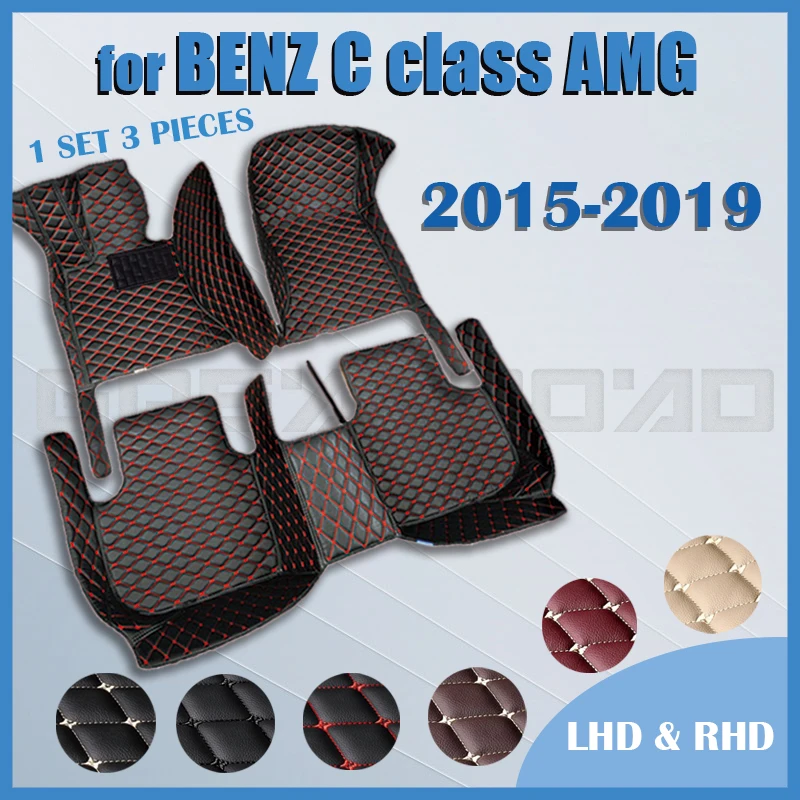 

Автомобильные коврики для BENZ C class AMG Sedan (четыре места) 2015 2016 2017 2018 2019 Custom auto foot автомобильный коврик cover